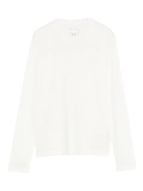 Y-3 long-sleeve crew-neck top