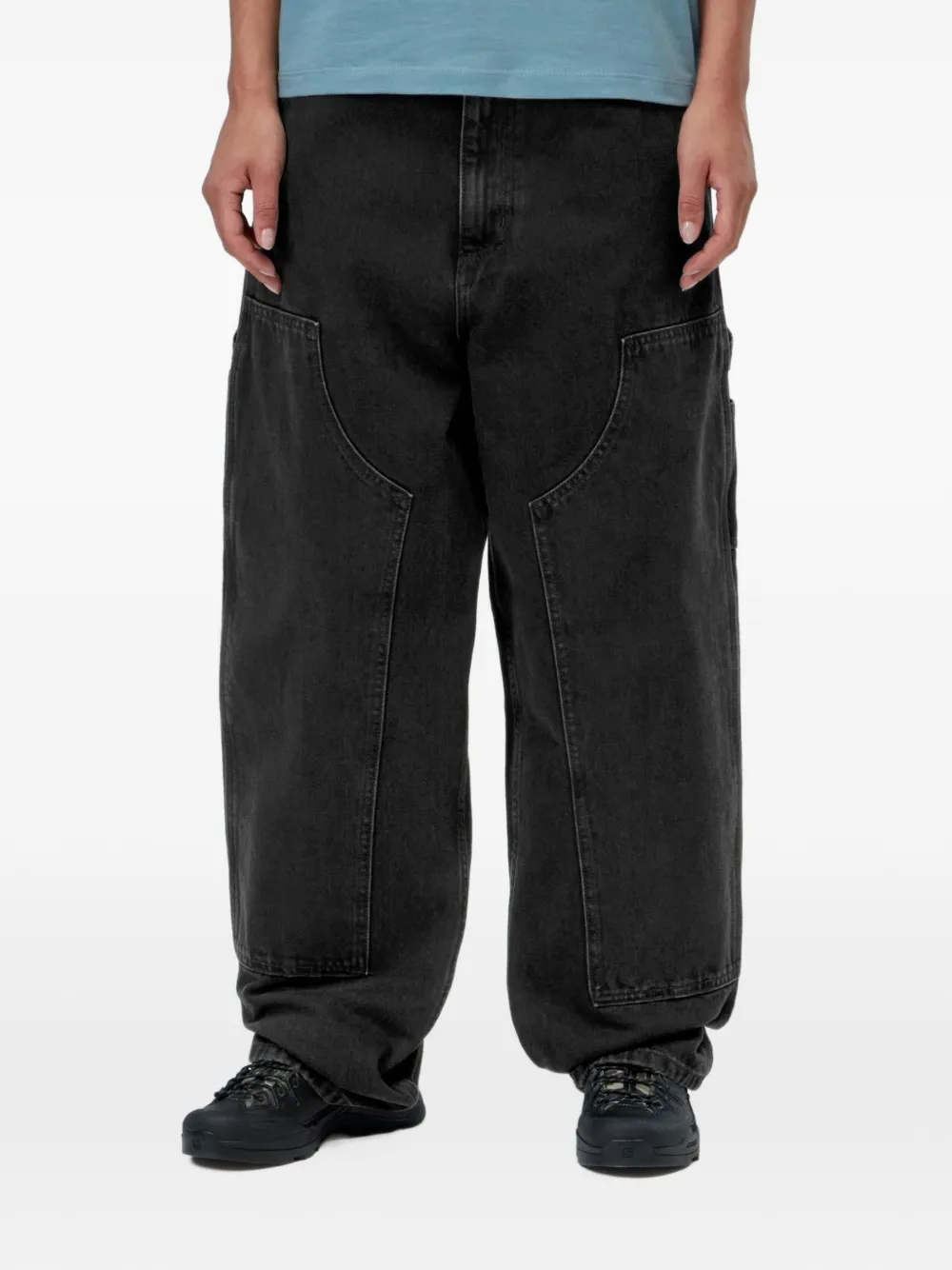 Carhartt WIP Brandon cargo broek met knievlak Zwart