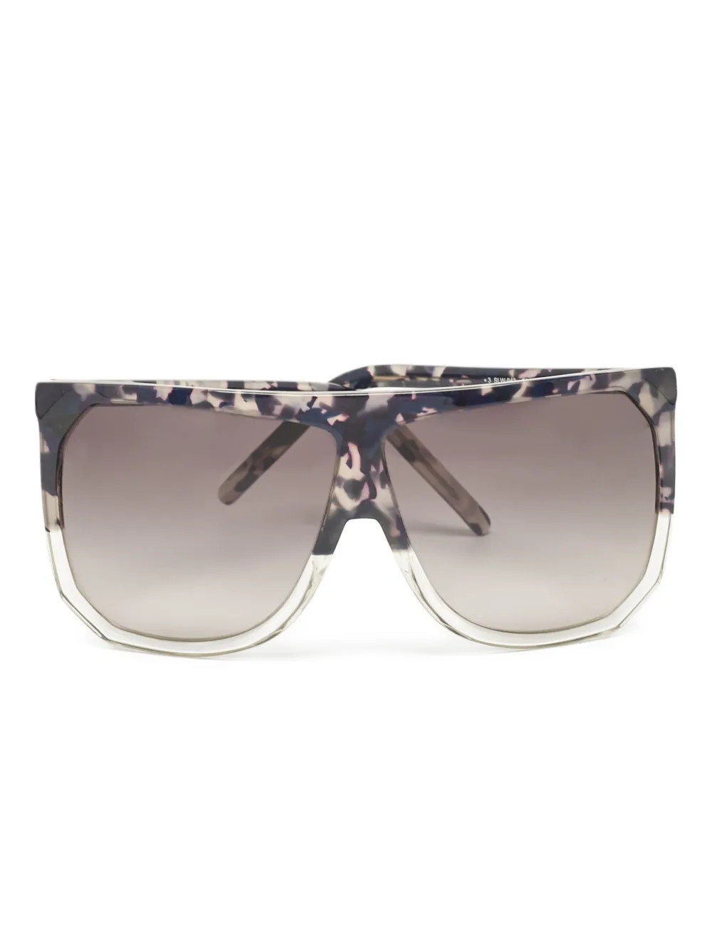 Loewe Pre-Owned tortoiseshell geometric-frame sunglasses | Black | Image 1