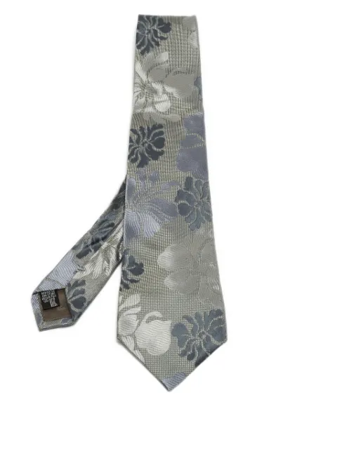 Emporio Armani Pre-Owned floral-print silk tie