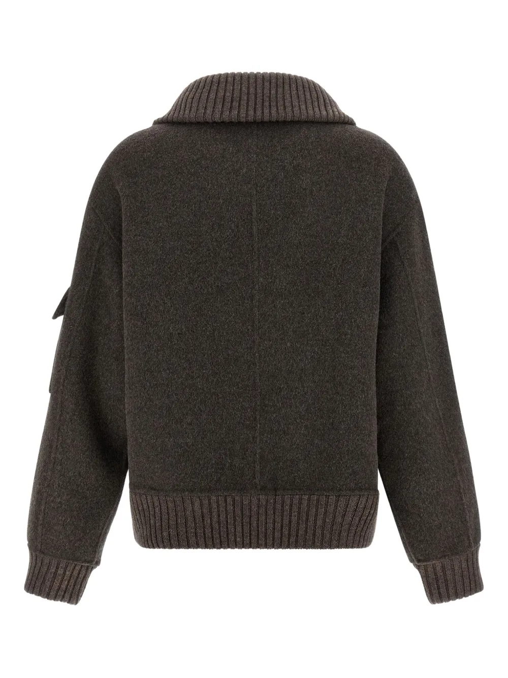P.a.r.o.s.h P. A.r. O.s. H. Wool Jacket With A Wide Collar In Gray