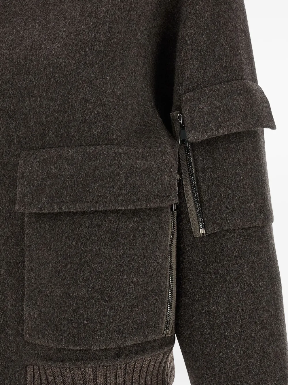 P.a.r.o.s.h P. A.r. O.s. H. Wool Jacket With A Wide Collar In Gray