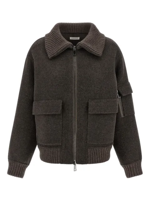 P.A.R.O.S.H. Leak zip-up wool bomber jacket
