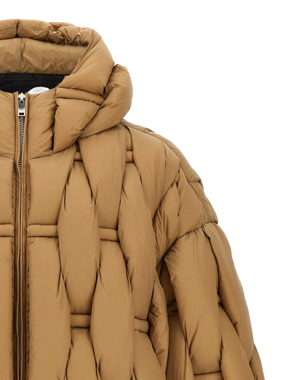 Raxxy 3d Down Jacket Puffer Jackets Beige In Brown