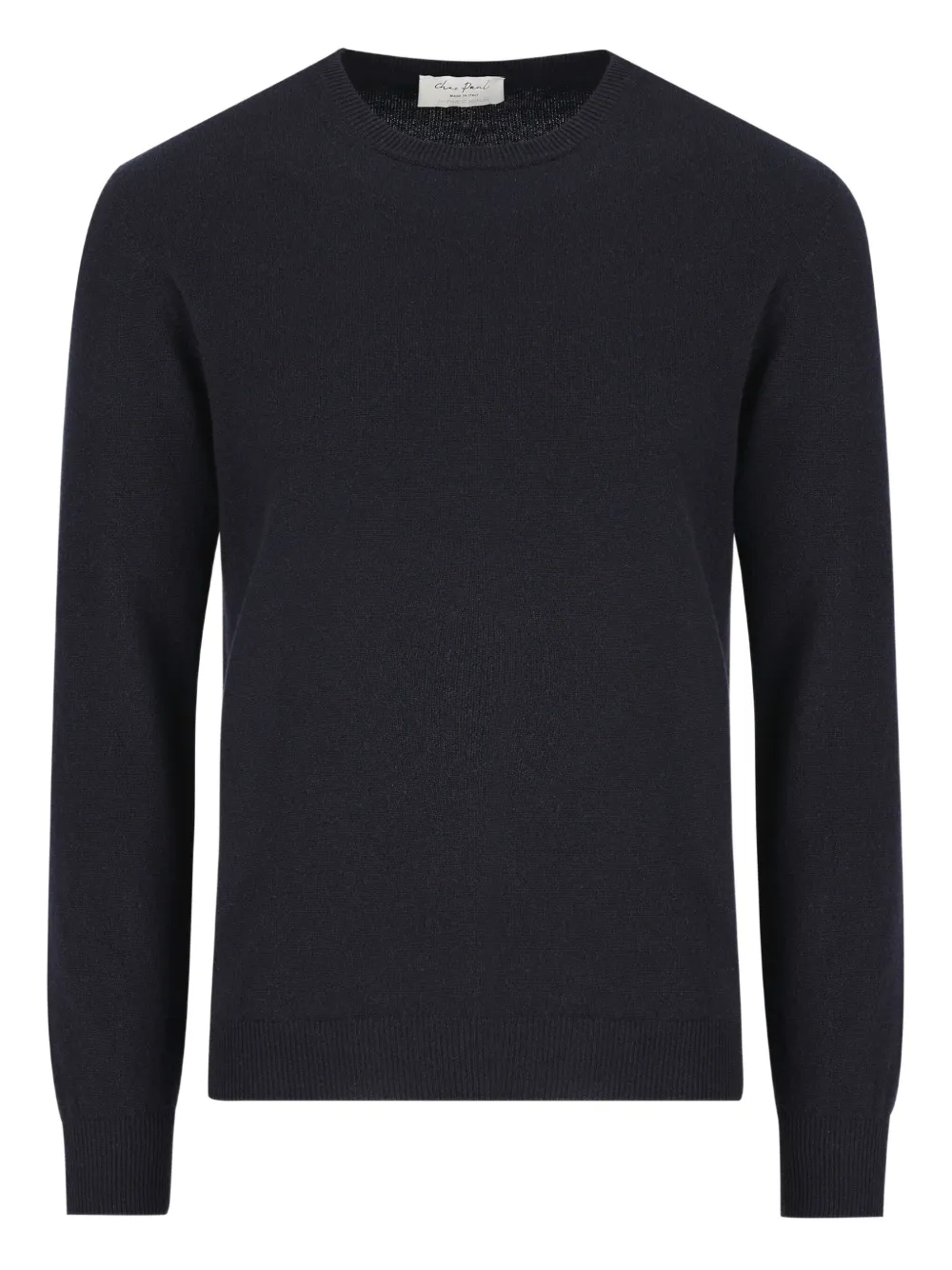 Chez Paul Ribbed Cashmere Sweater In Black