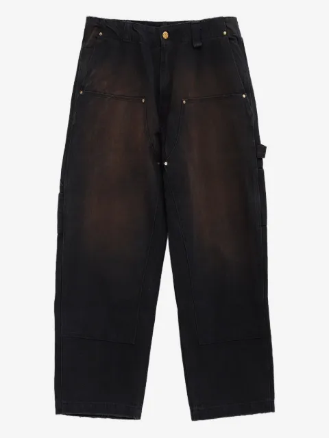 Willy Chavarria pantalon à effet délavé