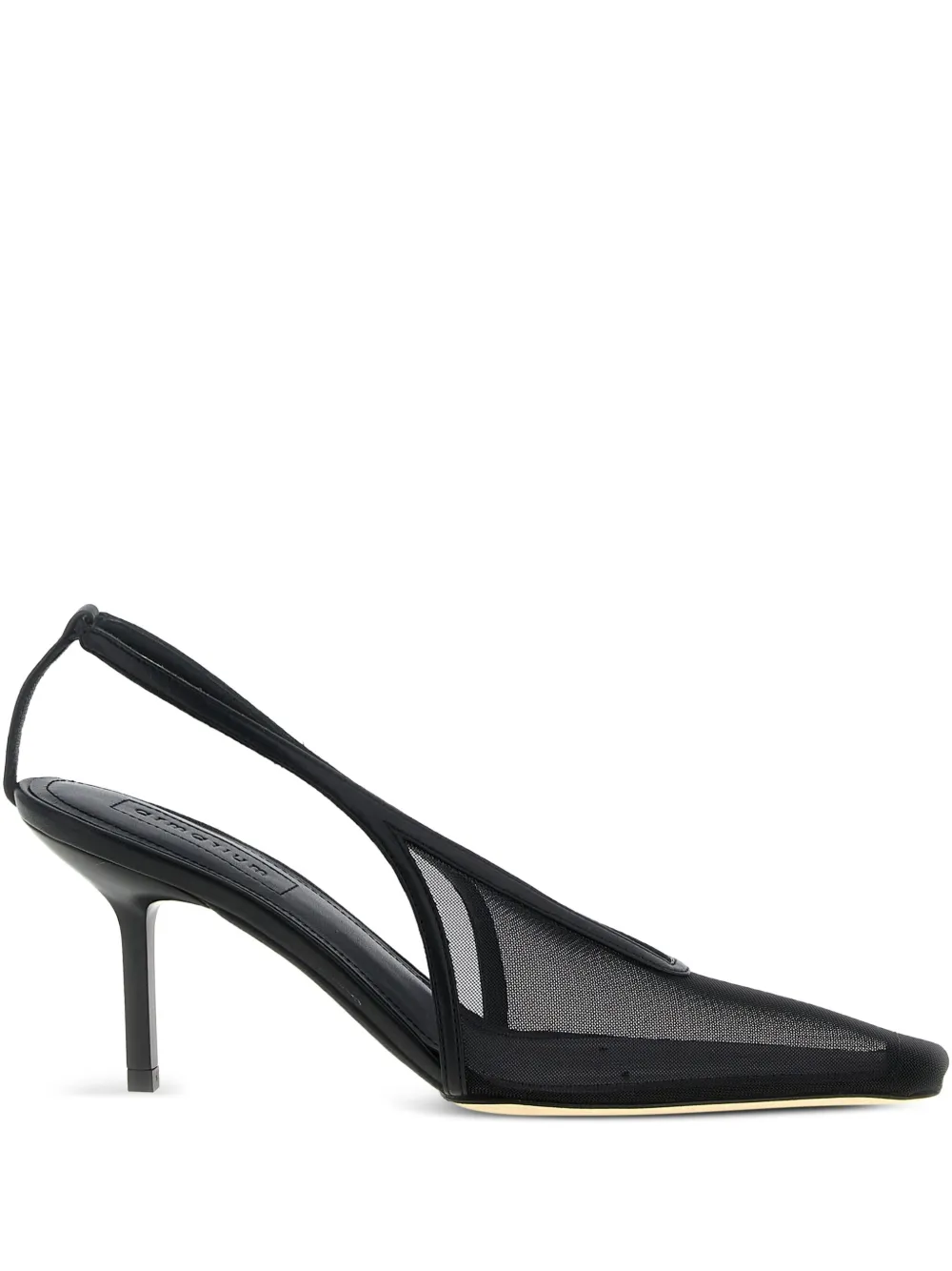 ARMARIUM 75mm Evelina mesh slingback pumps | Black | Image 1