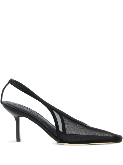 ARMARIUM 75mm Evelina mesh slingback pumps