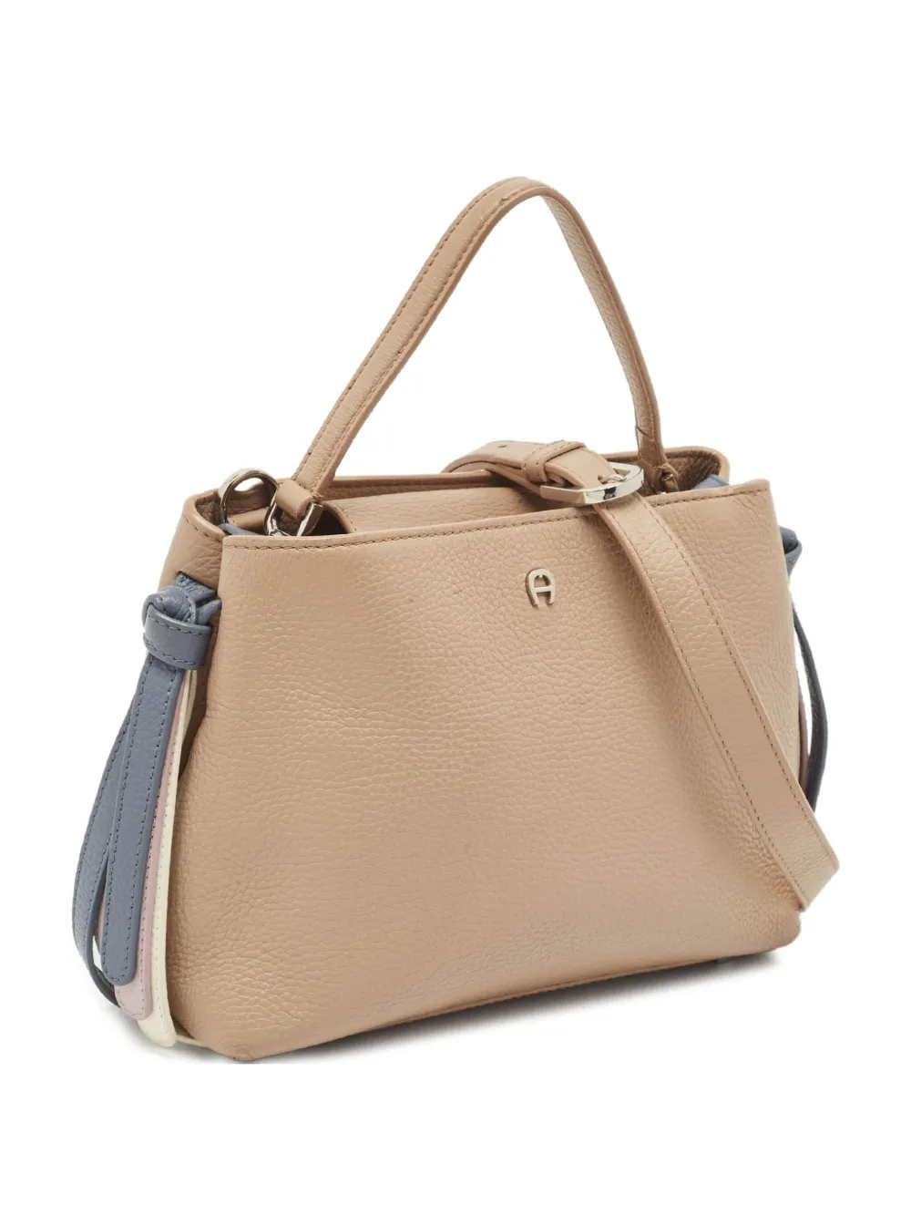 Pre-owned Aigner Vintage Leather Tote Bag In Neutral