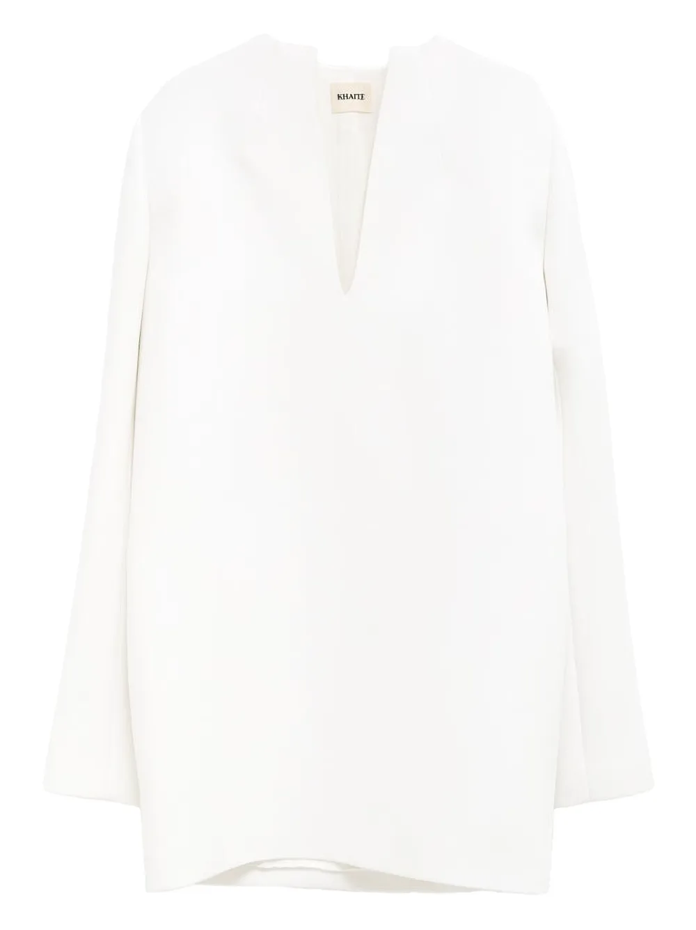 KHAITE v-neck dress | White | Image 1