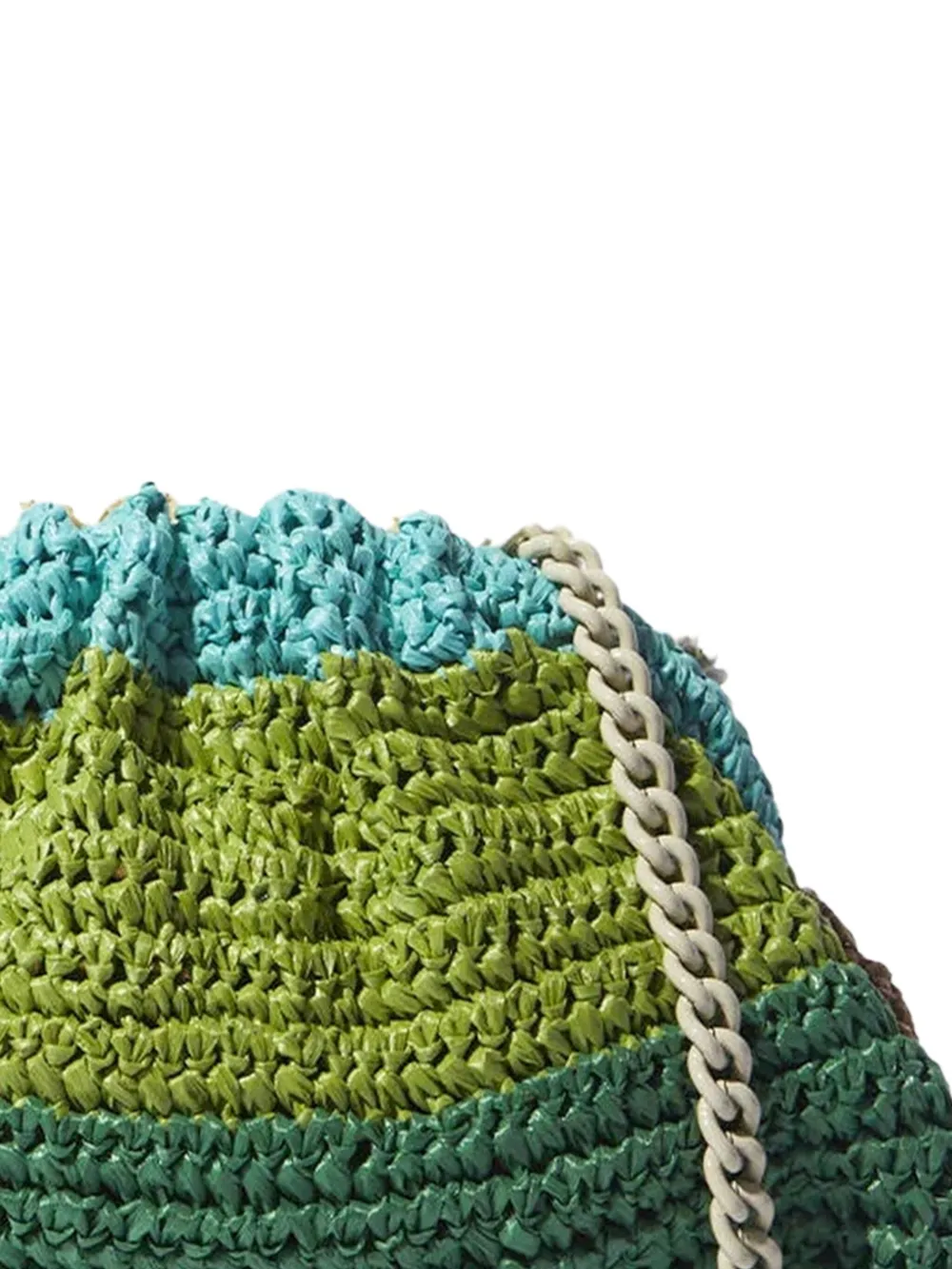 Maria La Rosa crochet striped clutch bag | Image 2