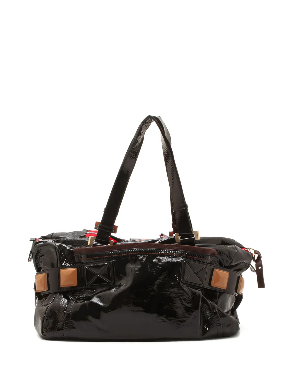 Chloé Pre-Owned Audra patent leather top handle bag | Image 2