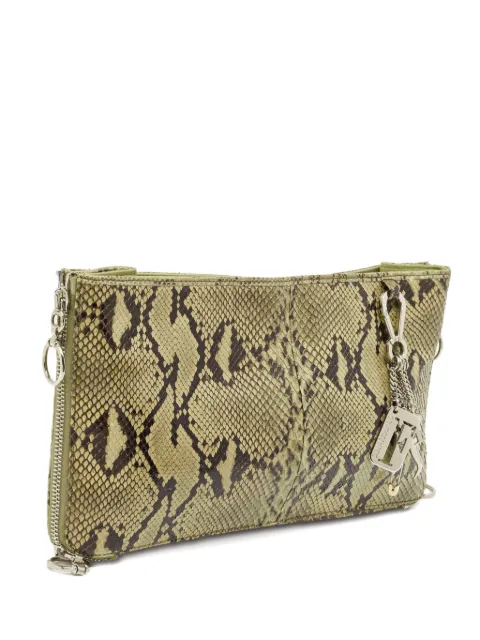 Gianfranco Ferré snakeskin-effect zip clutch