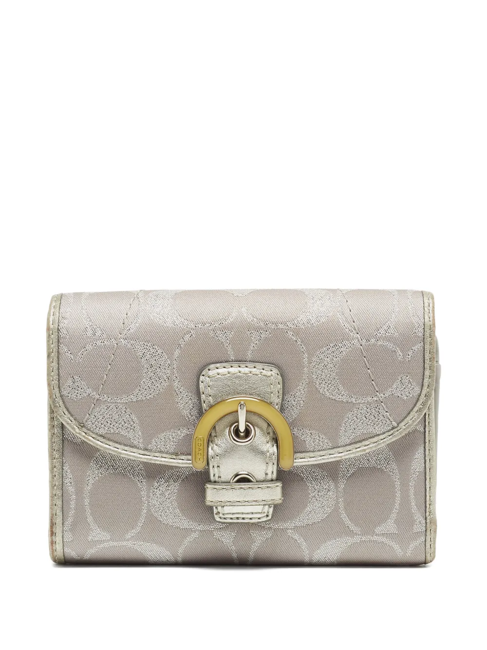 Coach monogram buckle wallet - Grigio