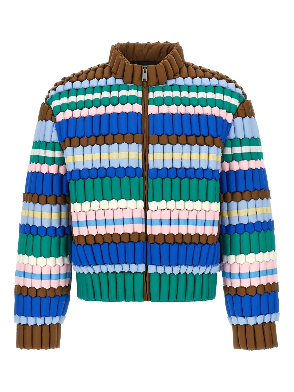 RAXXY 3D padded striped jacket | Blue | Image 1