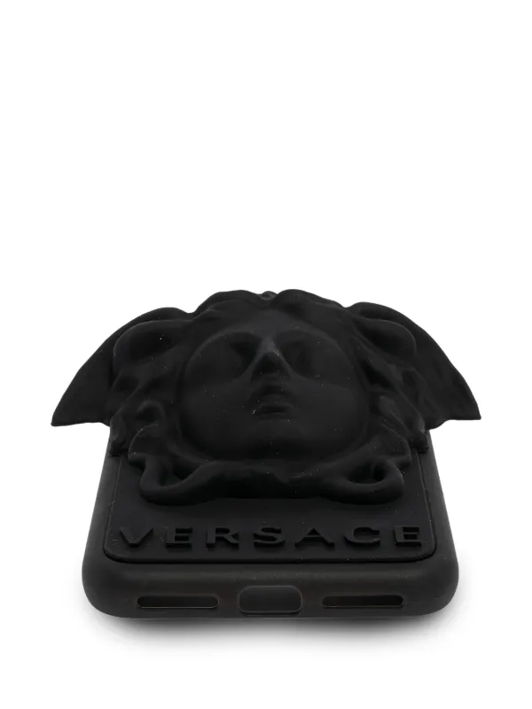 Black Versace case with Medusa head on it Versace Black Gold Medusa Head Beauty Toiletry Cosmetic Case  main image 4