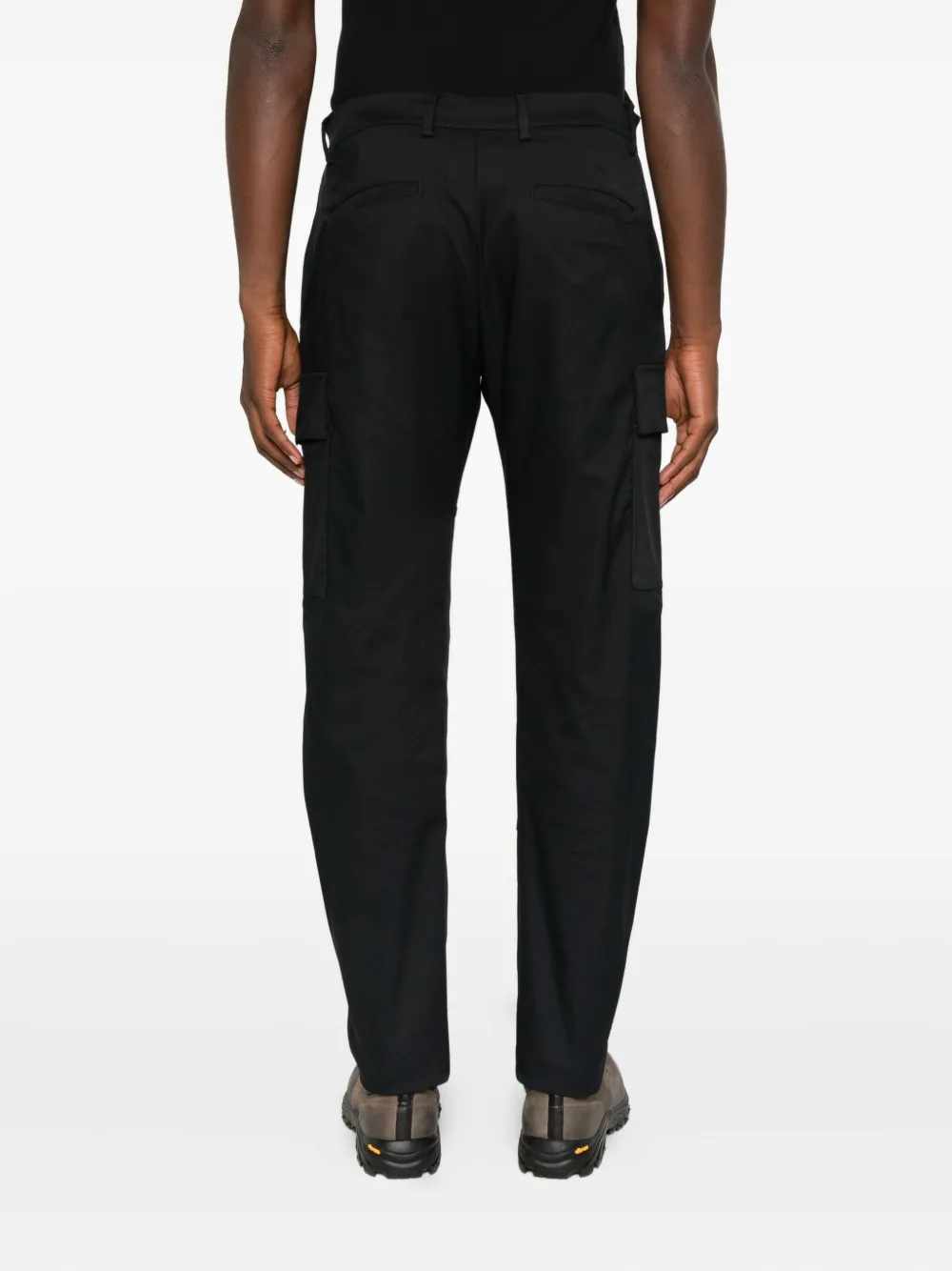 C.p. Company Cargo Pant In Tecnical Panama Clothing In Black