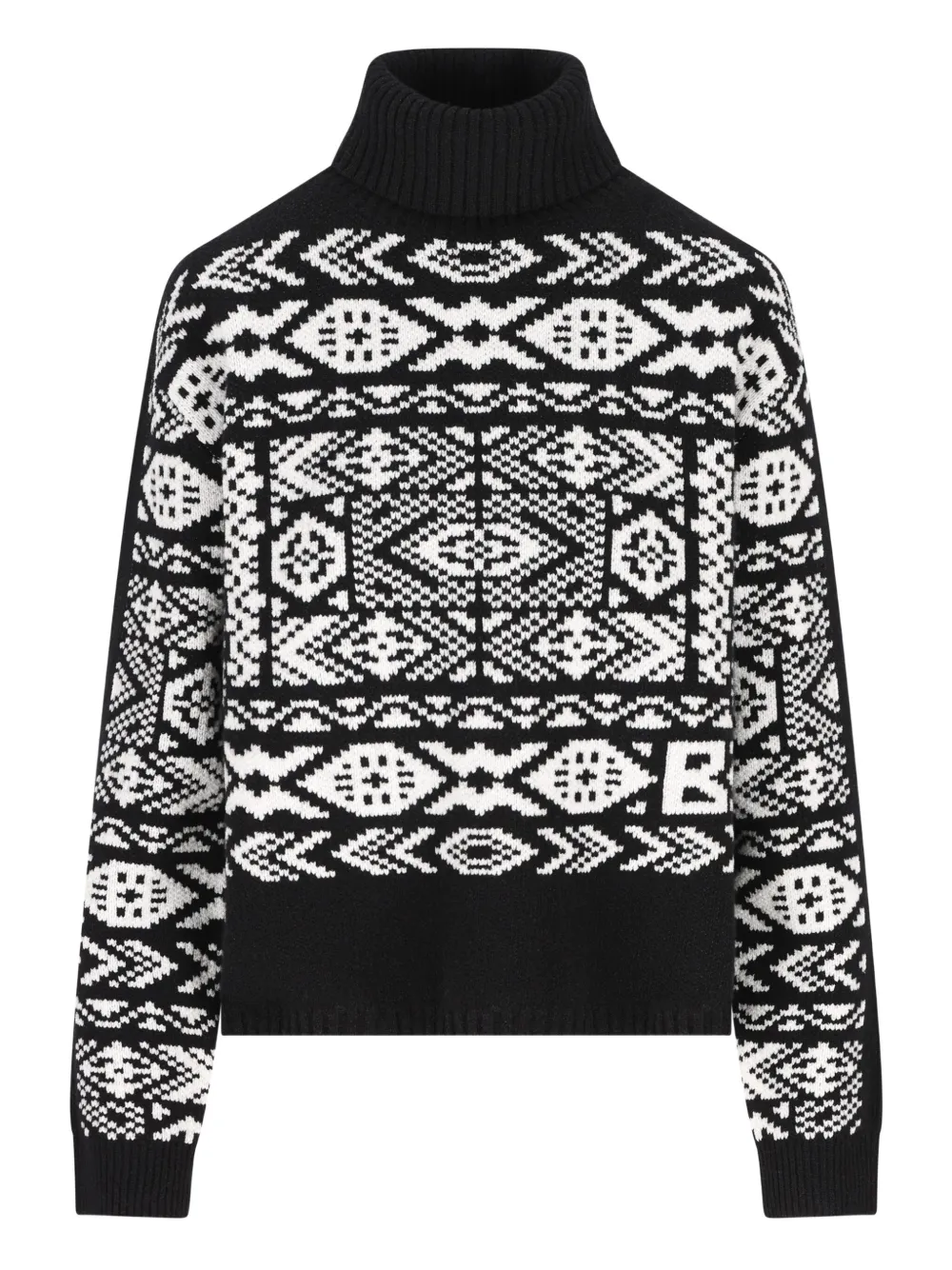 Bogner Nadin Roll-neck Patterned Sweater In Multi