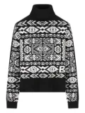 BOGNER Nadin roll-neck patterned sweater - Black