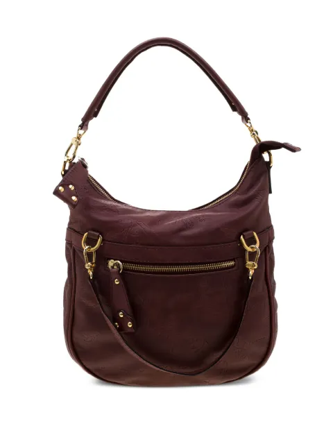 ALVIERO MARTINI 1° CLASSE map-print leather shoulder bag