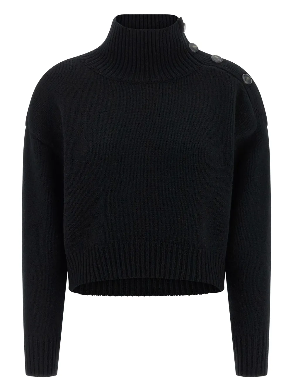 Yves Salomon roll-neck sweater | Black | Image 1