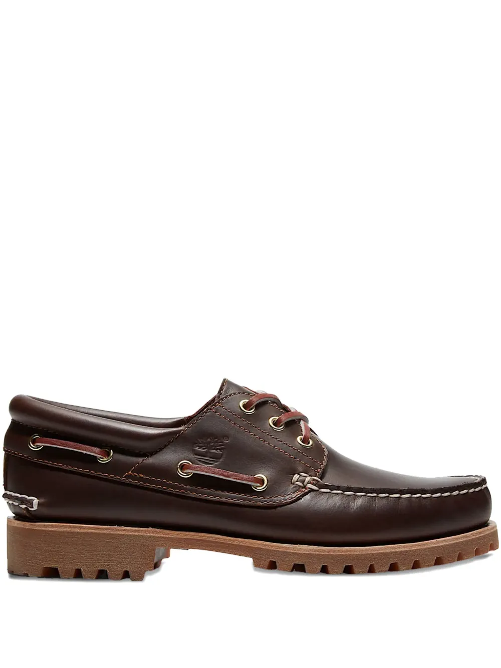 Timberland leather lace-up boat sandals Brown