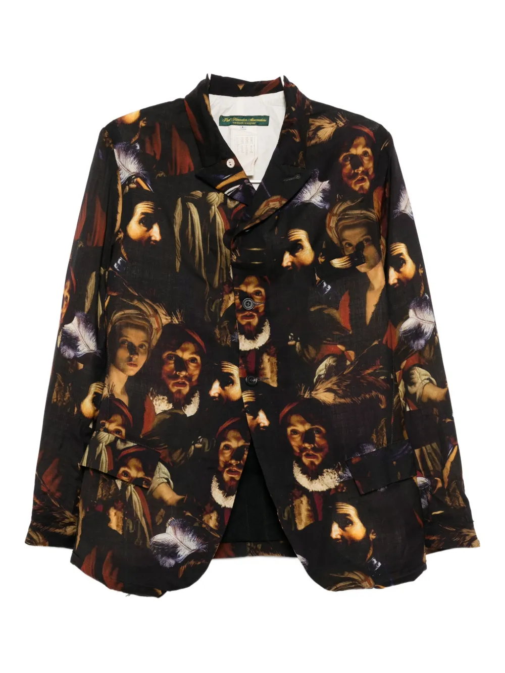 PAUL HARNDEN wool printed blazer - Toni neutri