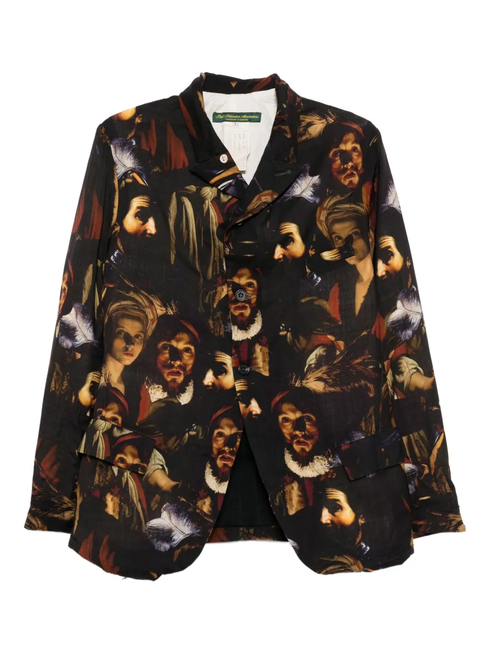 PAUL HARNDEN wool printed blazer | Neutrals | Image 1