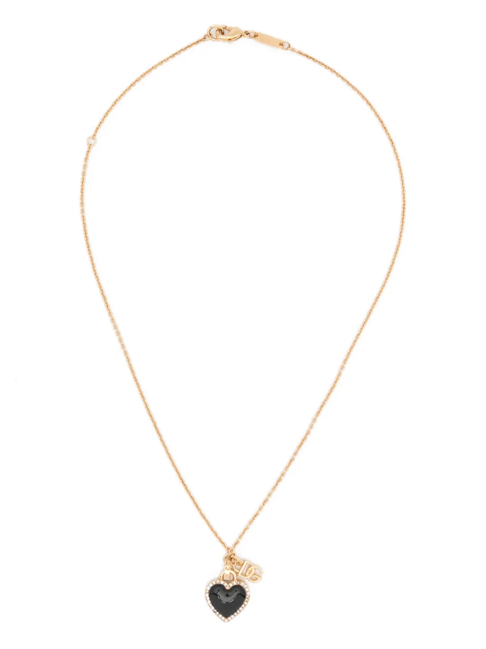 Dolce & Gabbana crystals heart-charm necklace - Oro
