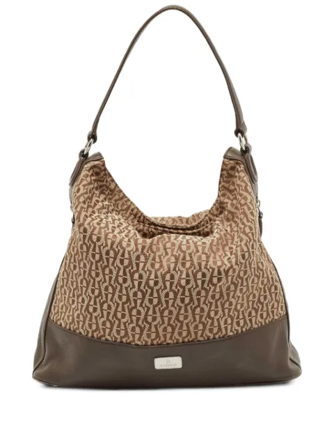 Aigner Vintage monogram canvas shoulder bag