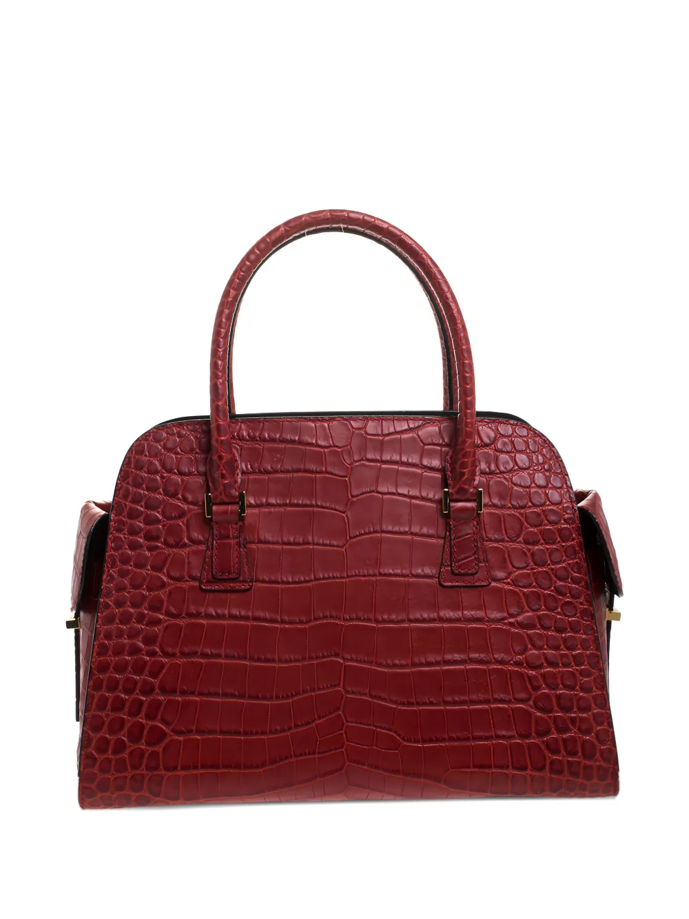 Michael Kors Vintage Borsa a tracolla con effetto coccodrillo - Rosso
