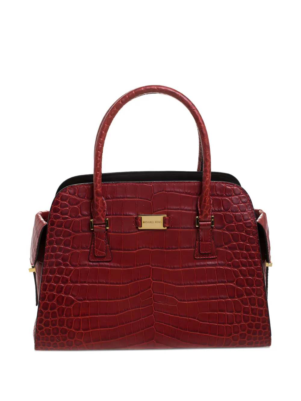 Michael Kors Vintage Borsa a tracolla con effetto coccodrillo - Rosso