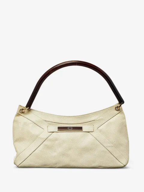 Escada Pre-Owned bolsa con efecto de piel de lagarto 1990