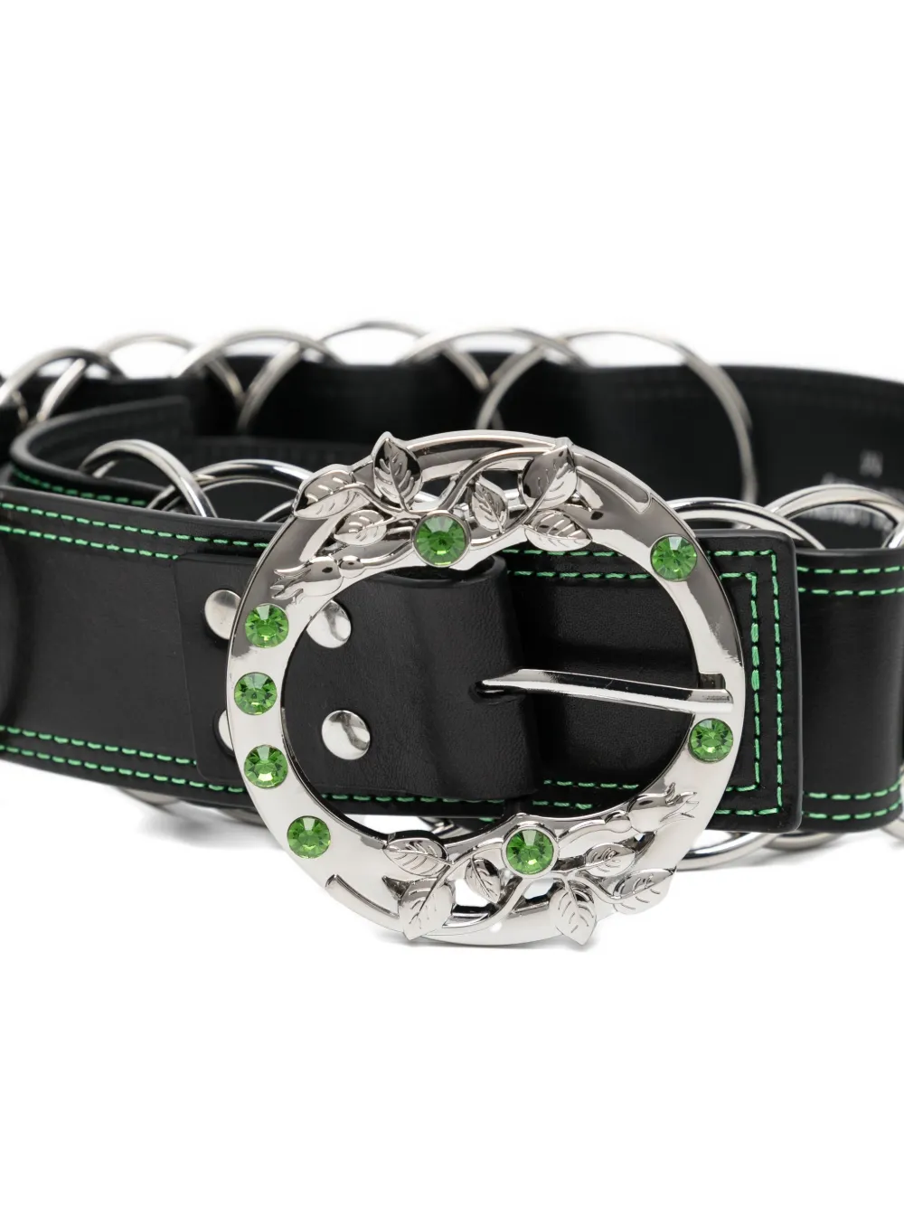 Chopova Lowena Crystal-embellished Belt In Black