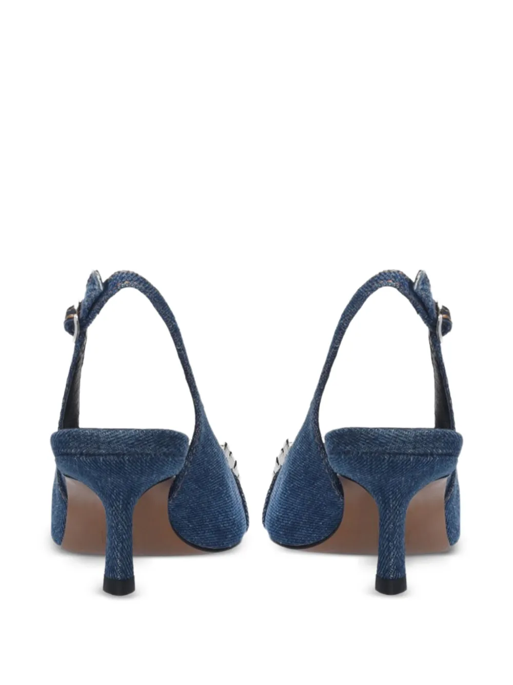 Bibi Lou 60mm pumps verfraaid met stras Blauw