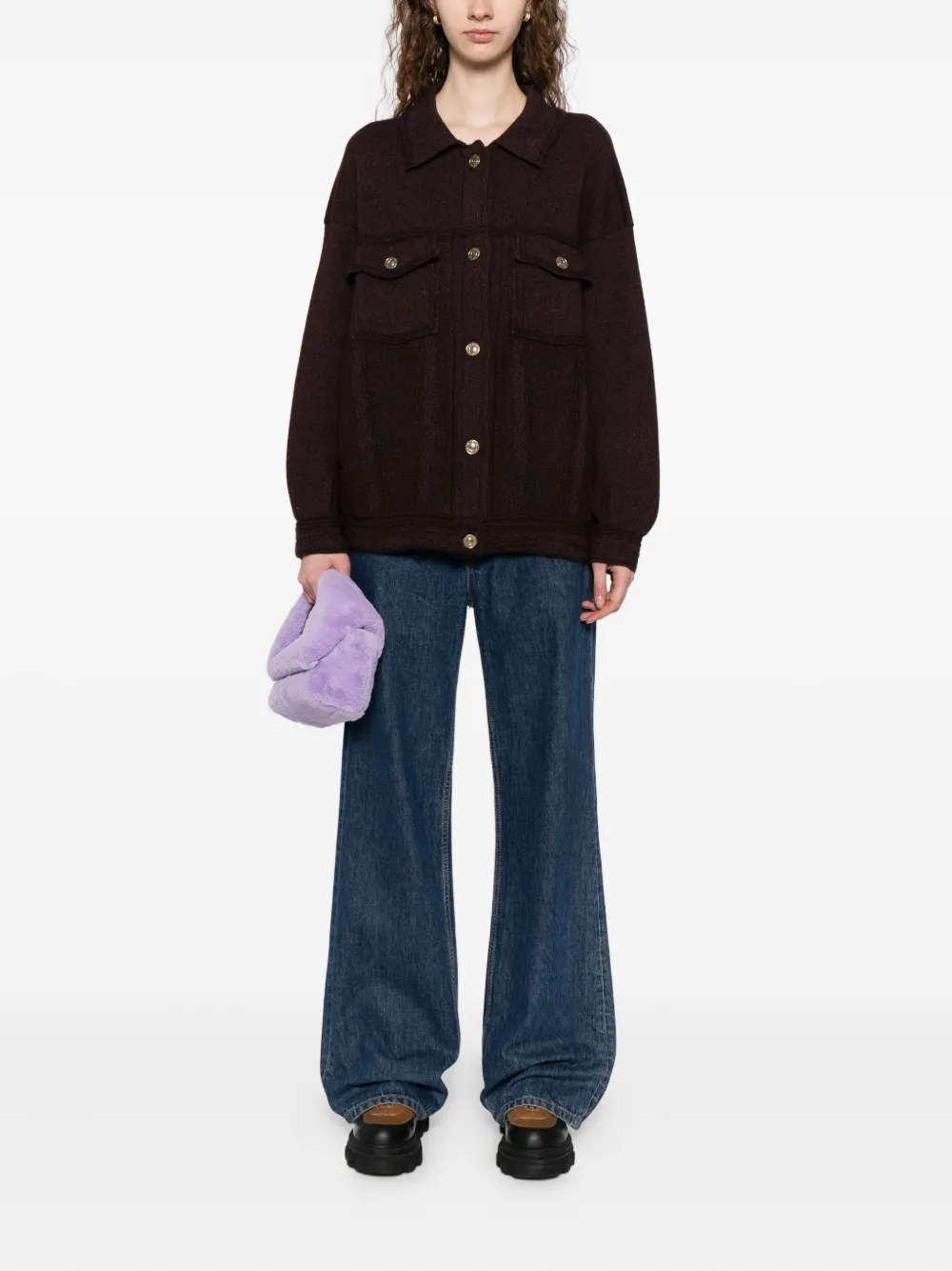 Barrie logo-button jacket | Oversized Jackets | Image 2