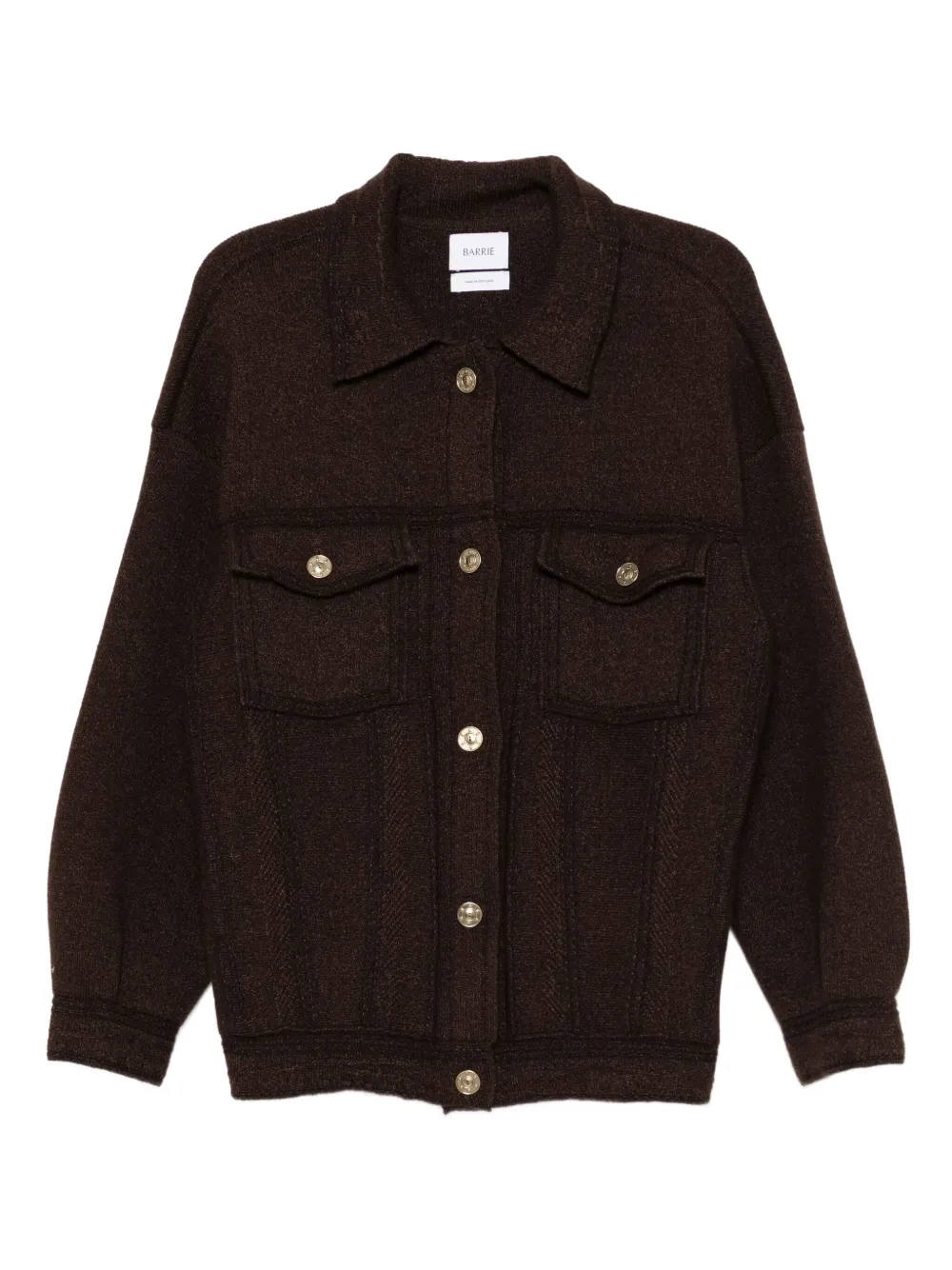Barrie logo-button jacket | Brown | Image 1