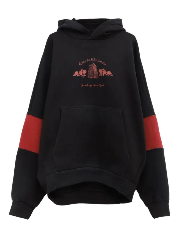 Willy Chavarria Casa De Chavarria Hoodie in Black