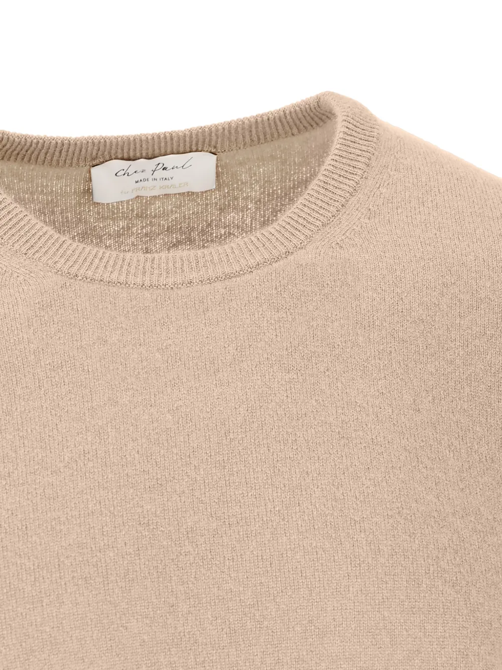 Chez Paul Ribbed Cashmere Sweater In Neutral