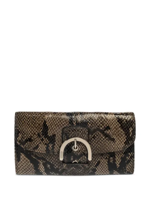 Coach Vintage python-embossed leather wallet