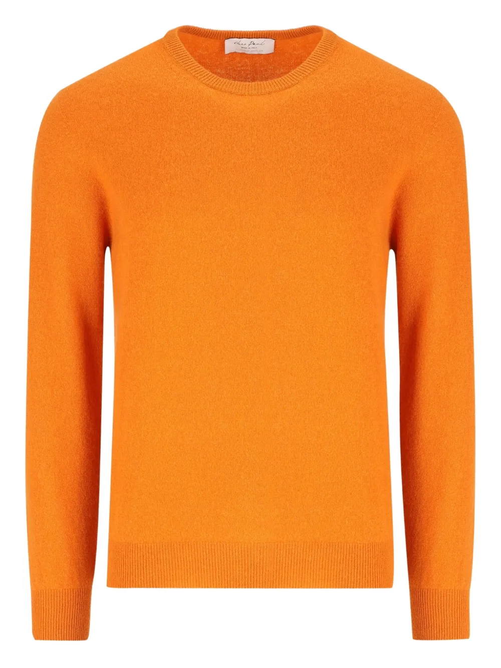 CHEZ PAUL suéter tejido de canalé | naranja | Image 1