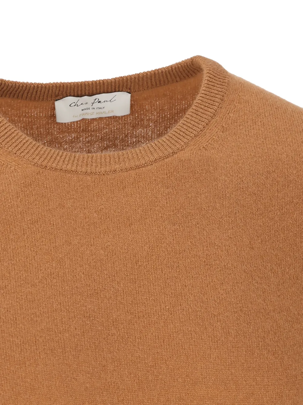 Chez Paul Ribbed Sweater In Brown