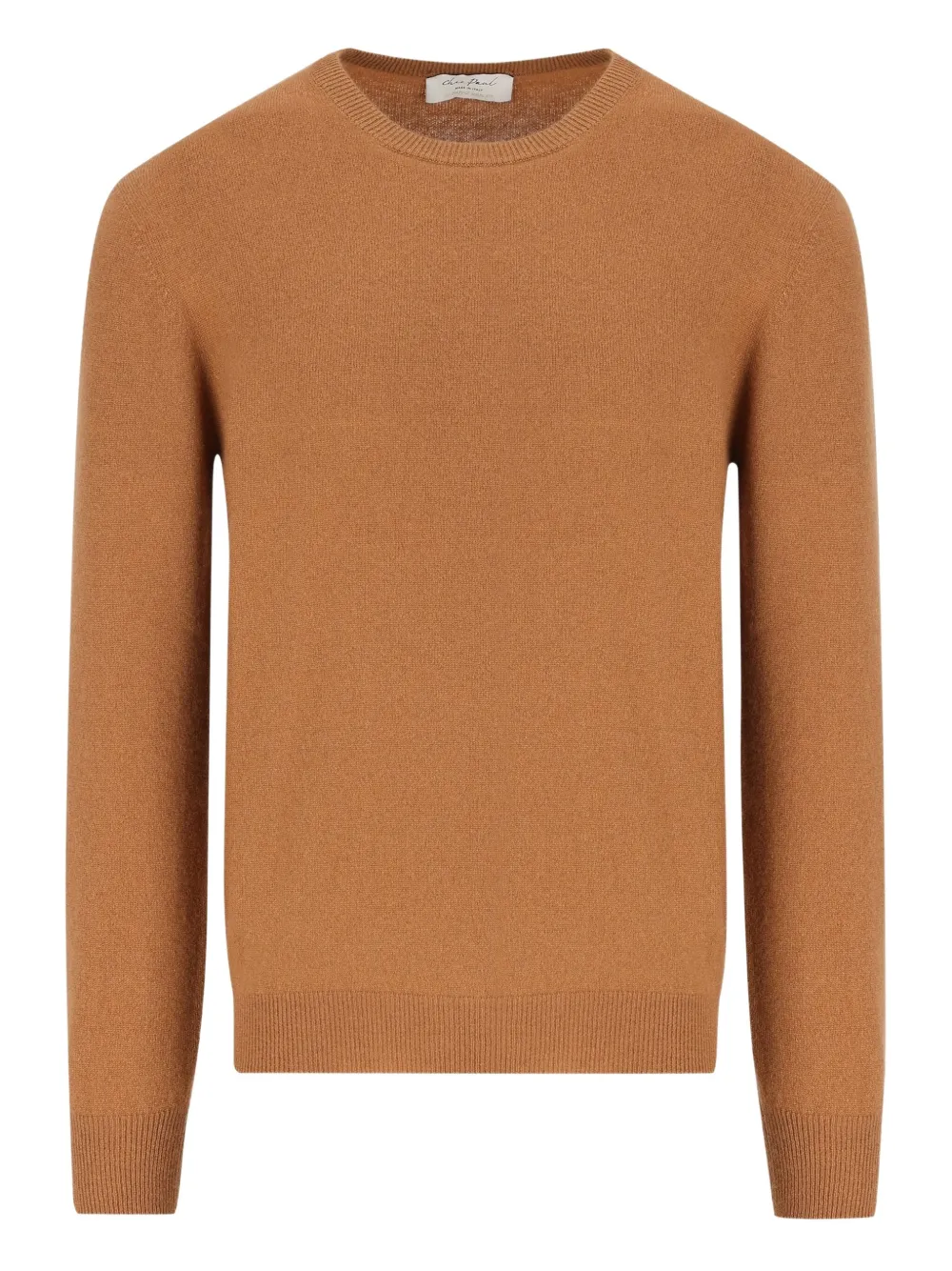 Chez Paul Ribbed Sweater In Brown