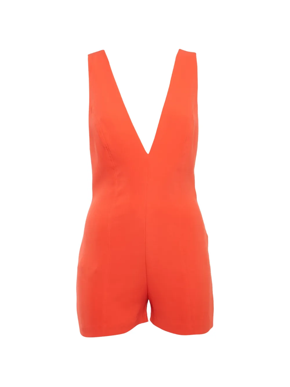 La Perla Vintage V-neck playsuit - Arancione