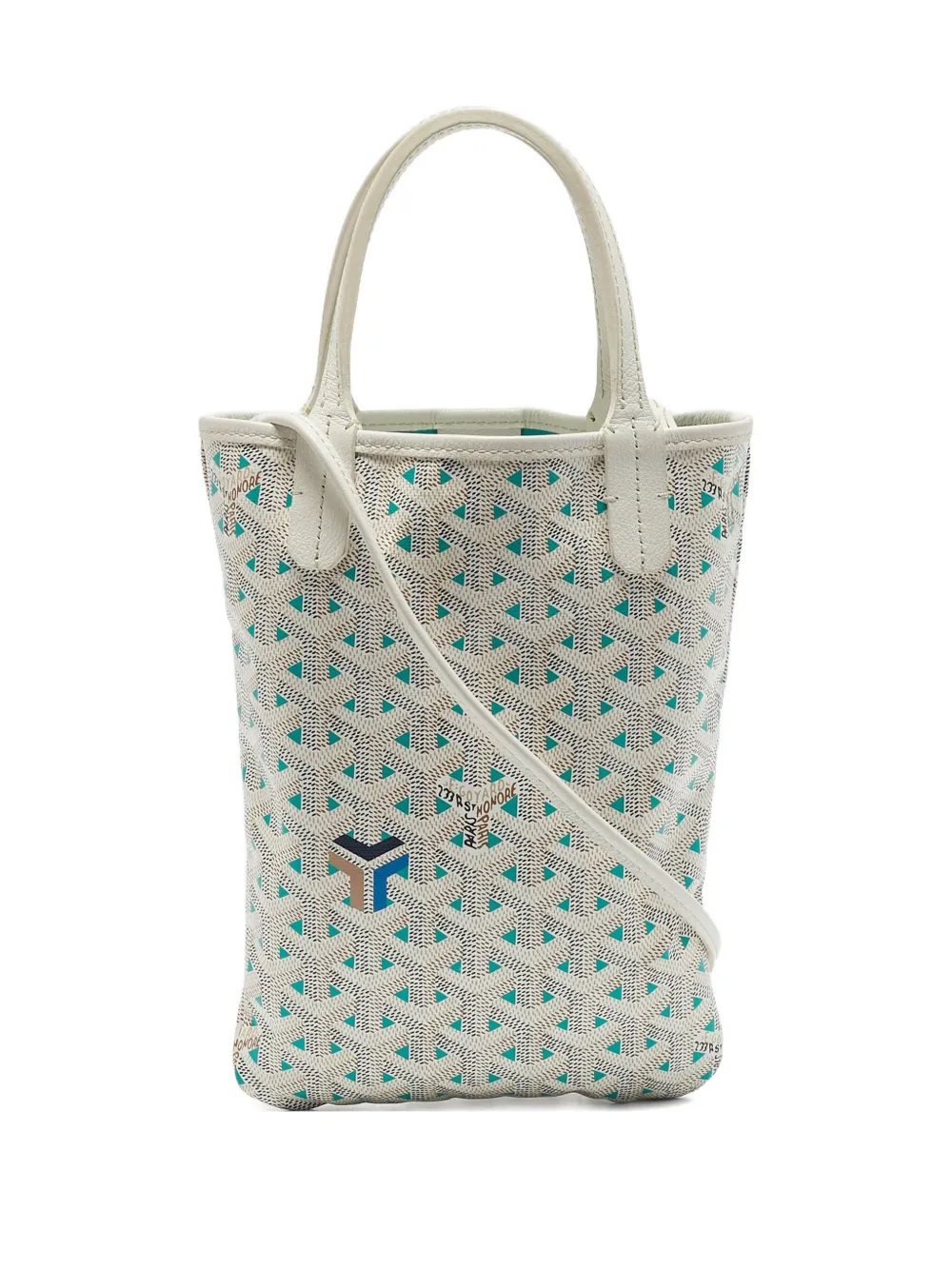 Pre-owned Goyard 2022 Poitiers Tote Bag In White