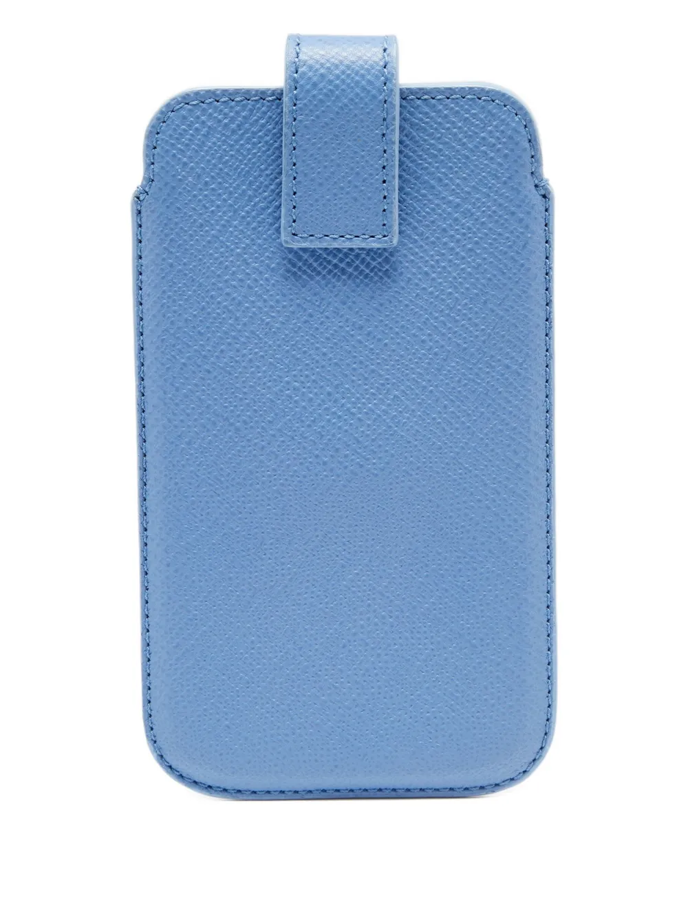 Pre-owned Smythson Leather Phone Cover In Blue