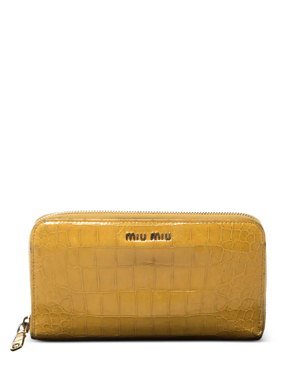 Pre-owned Miu Miu 276495 Yellow