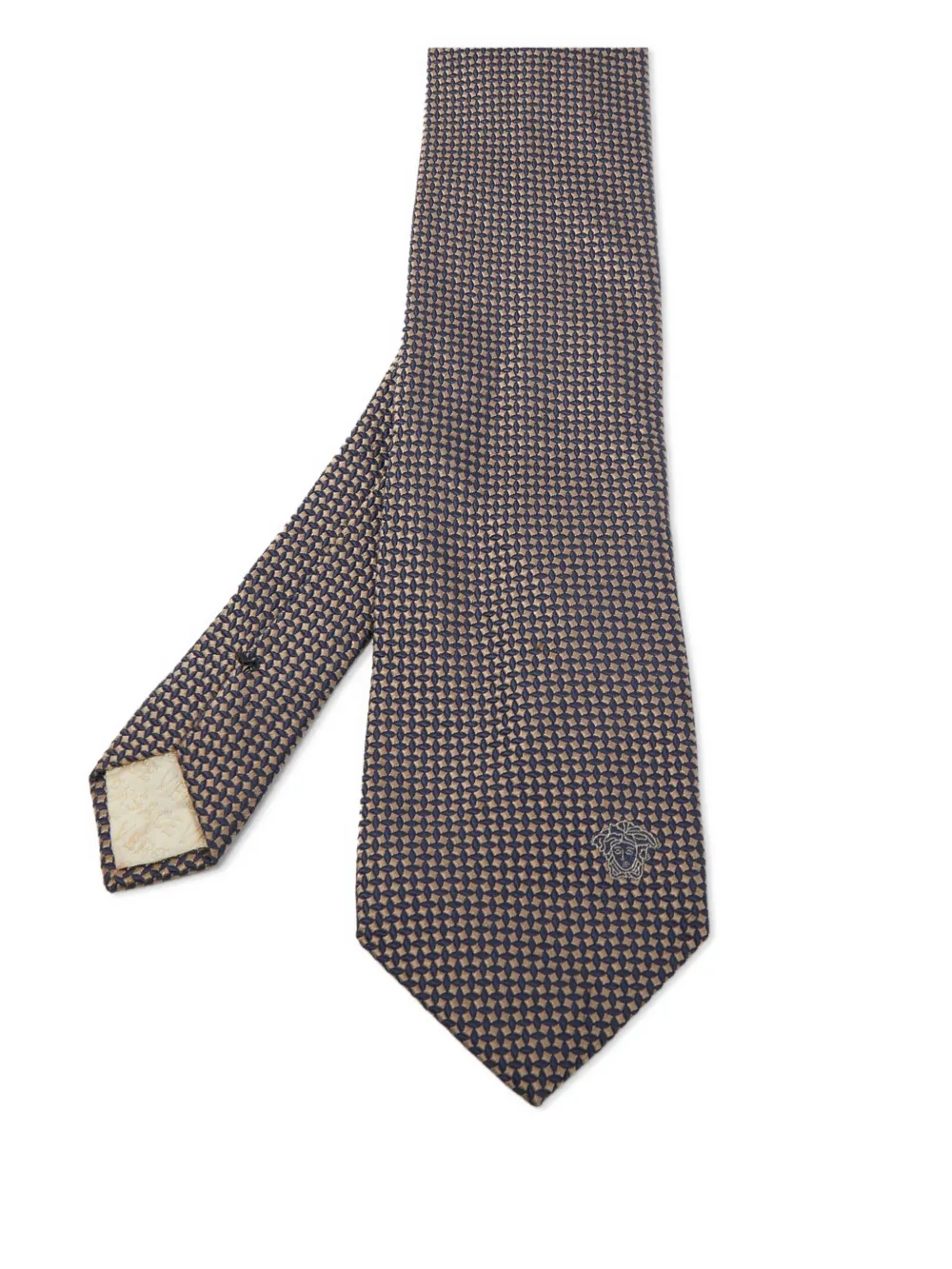 Versace Pre-Owned corbata de seda con motivo | azul | Image 1