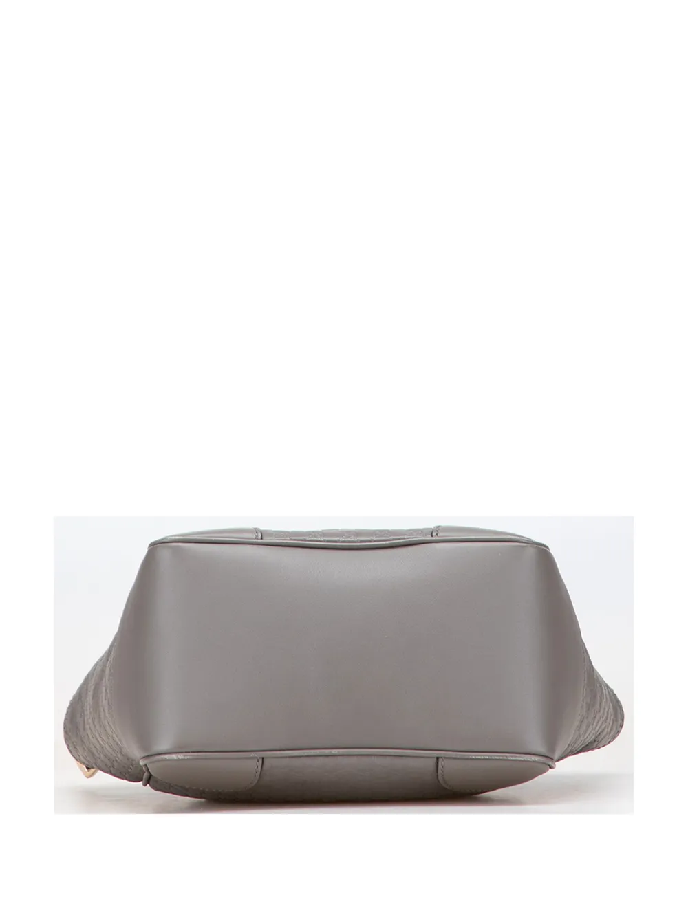 Pre-owned Gucci 2000-2015 Small Microssima Bree Satchel In Gray