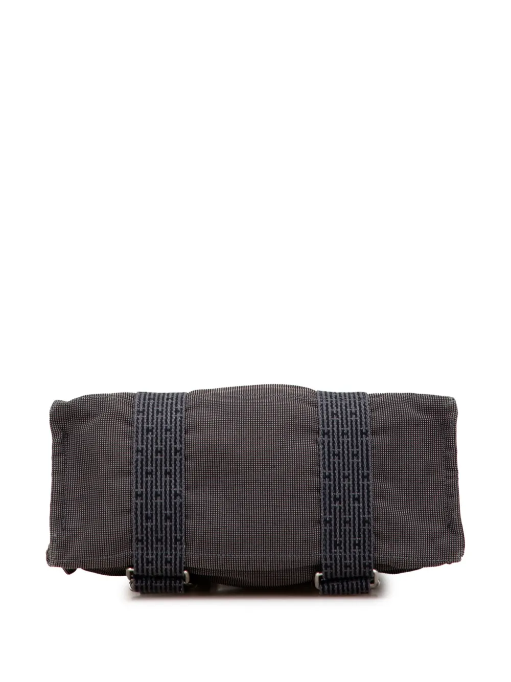 Pre-owned Hermes 1990-2010 Canvas Herline Mm Backpack In Gray